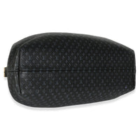 Black Calfskin Nanogram Monogram Clutch