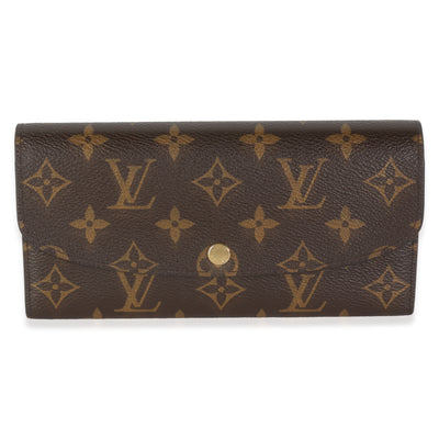 Rose Ballerine Monogram Canvas Emilie Wallet