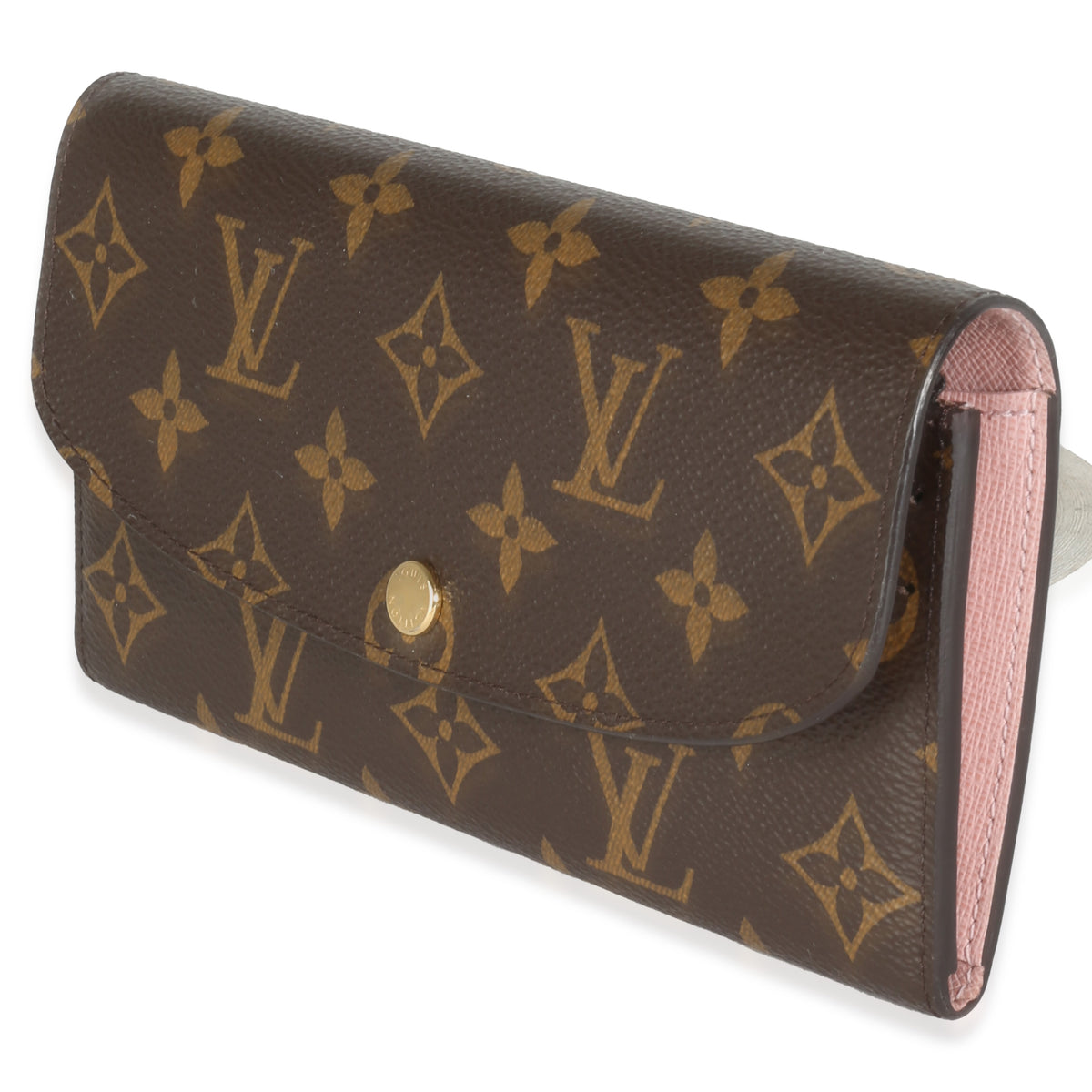 Rose Ballerine Monogram Canvas Emilie Wallet