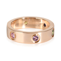 Love Ring With Rainbow Gemstones (Rose Gold)