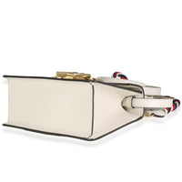 White Calfskin Mini Sylvie Top Handle Bag