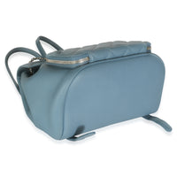 Blue Quilted Caviar Business Affinity Backpack Handbag