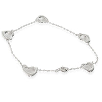 Elsa Peretti Open Heart 5 Station Bracelet in Sterling Silver