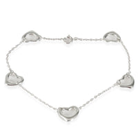 Elsa Peretti Open Heart 5 Station Bracelet in Sterling Silver