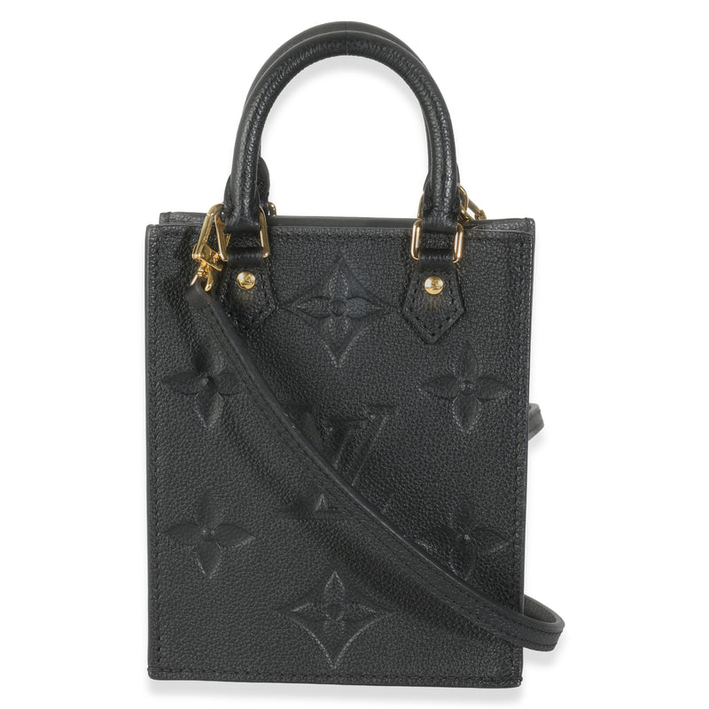 Black Monogram Empreinte Petite Sac Plat