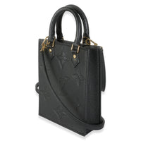 Black Monogram Empreinte Petite Sac Plat