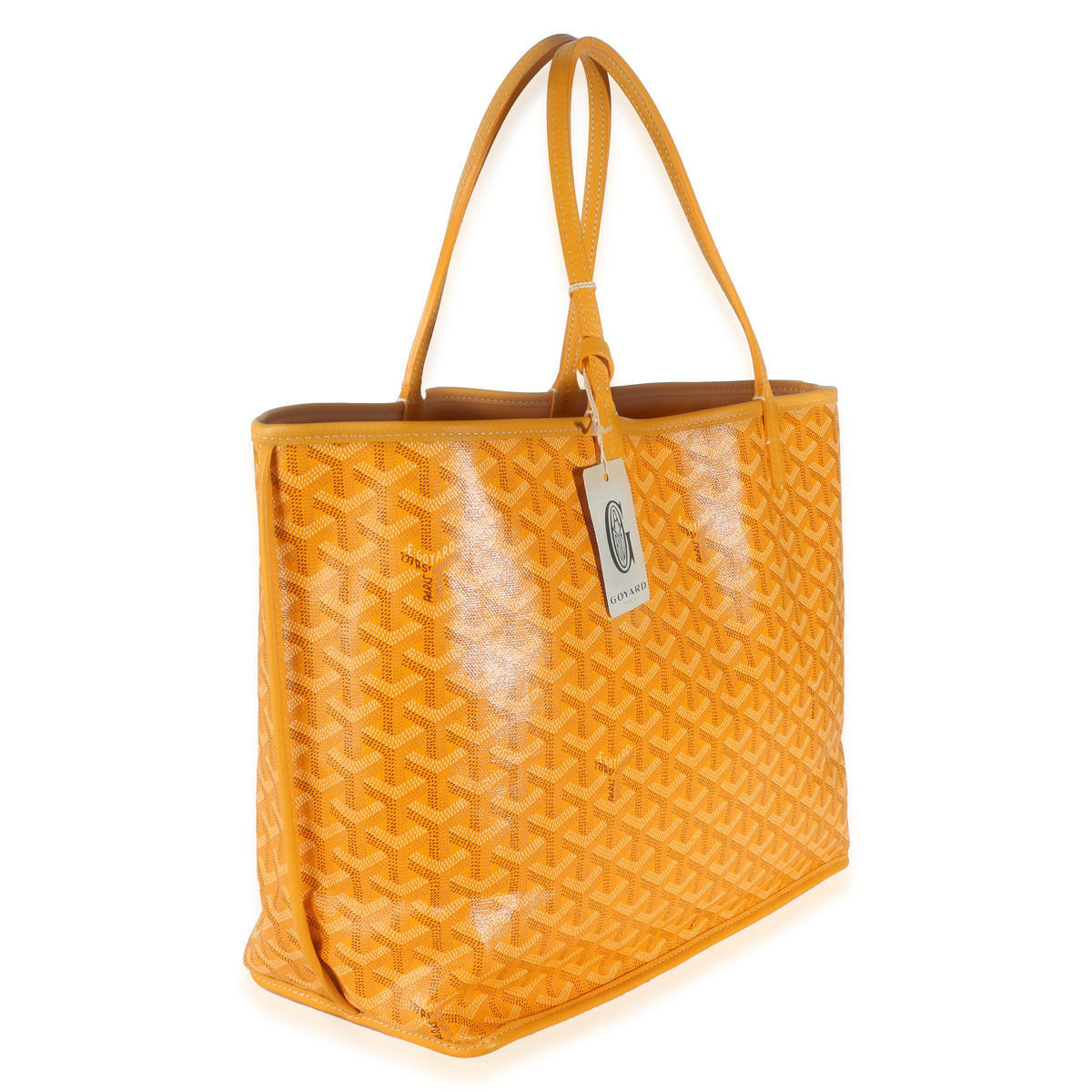 Yellow Goyardine Canvas Reversible Artois PM