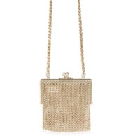 Gold Metal Chain Embellished Mini Frame Pouch