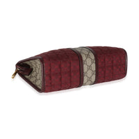 Burgundy GG Supreme Canvas Microguccissima Canvas Mini Pouch