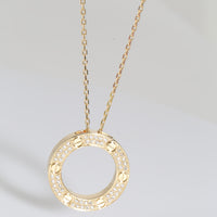 Love Necklace, Diamond Paved (Yellow Gold)