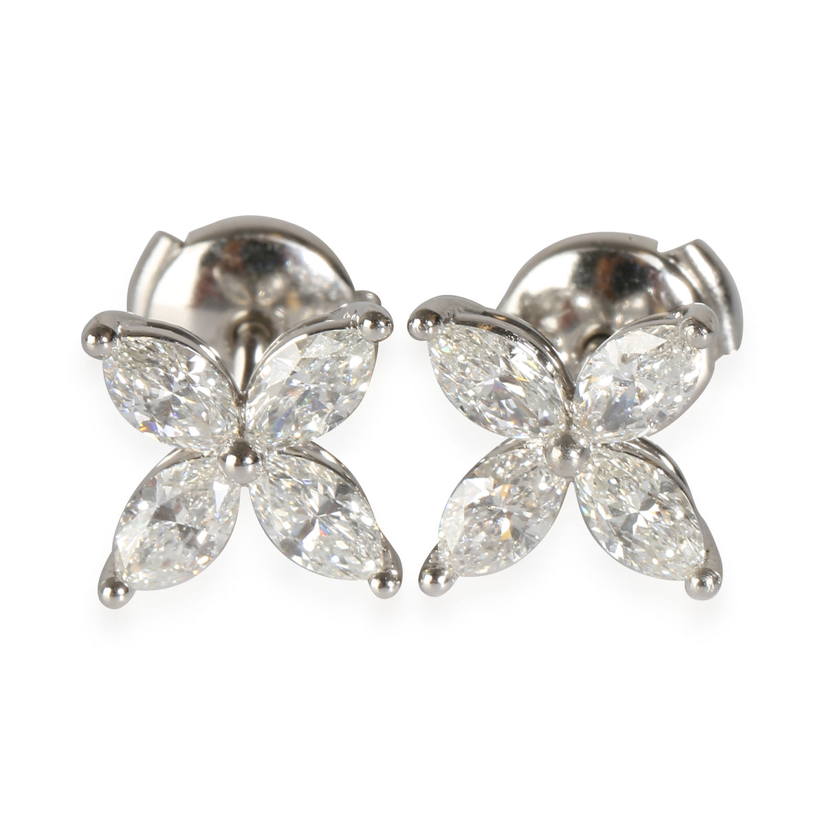 Victoria Earrings in  Platinum 1.62 CTW