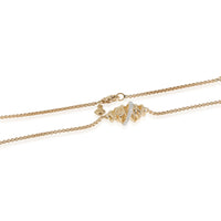 Crossover Necklace in 18k Yellow Gold 0.11 CTW