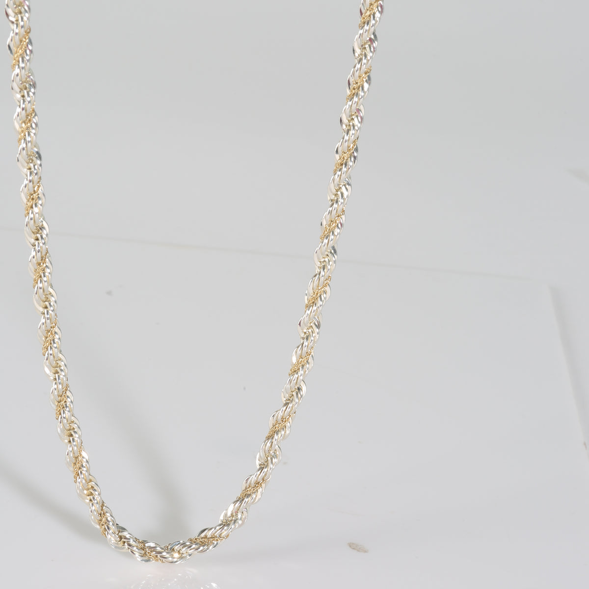 Necklace in 18k Yellow Gold/Sterling Silver