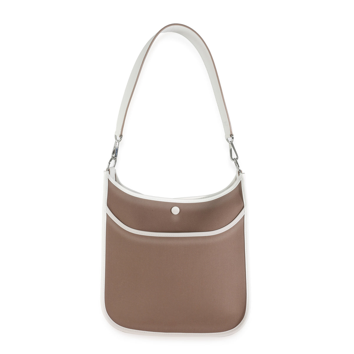 Hermès Etoupe Toile Officier Swift Neo Evelyne 29 PHW Handbag bv
