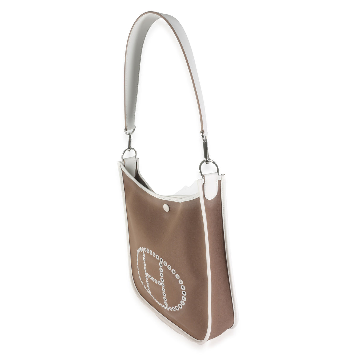 Hermès Etoupe Toile Officier Swift Neo Evelyne 29 PHW Handbag sv