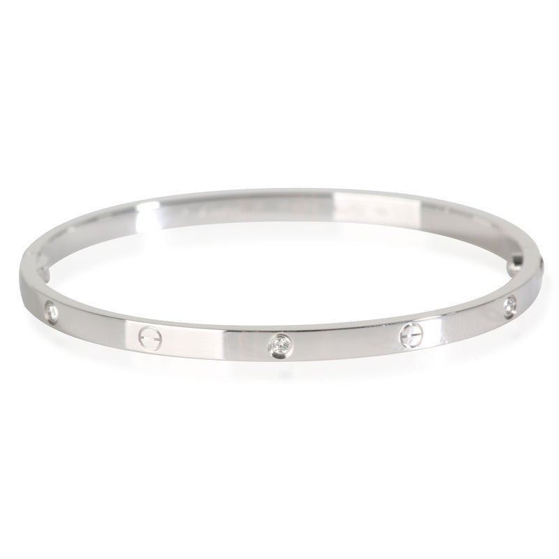 Love Bracelet, Small Model, Diamonds (White Gold)