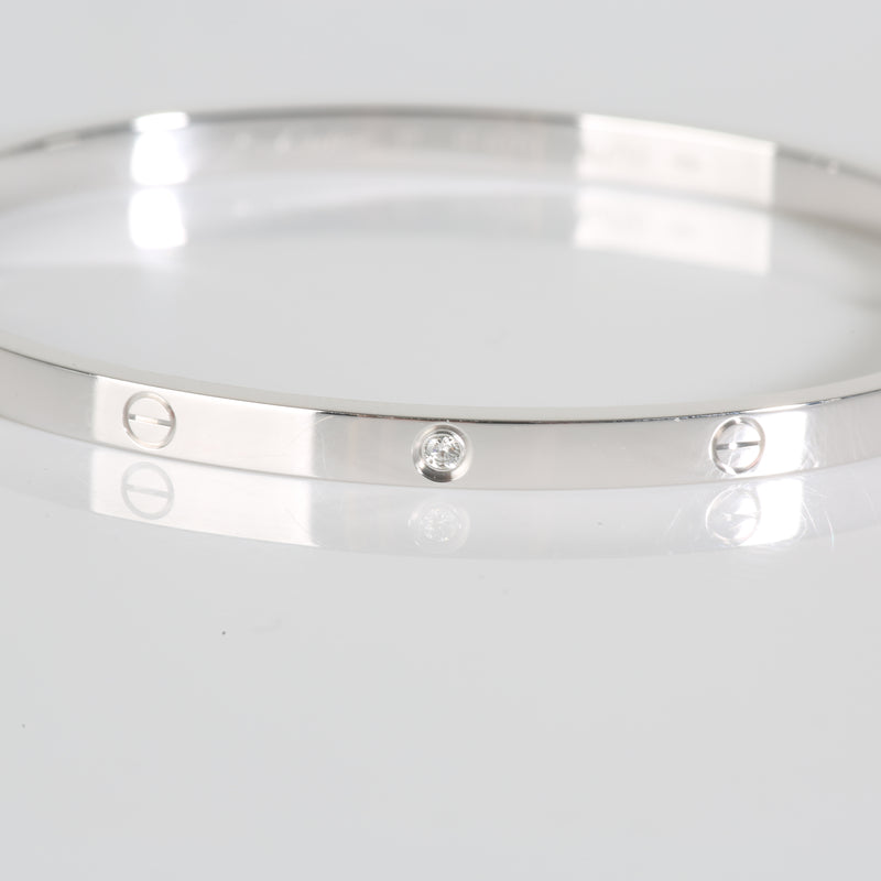 Love Bracelet, Small Model, Diamonds (White Gold)