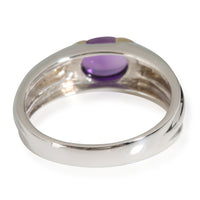 Amethyst Fashion Ring in 18k Yellow Gold/Sterling Silver