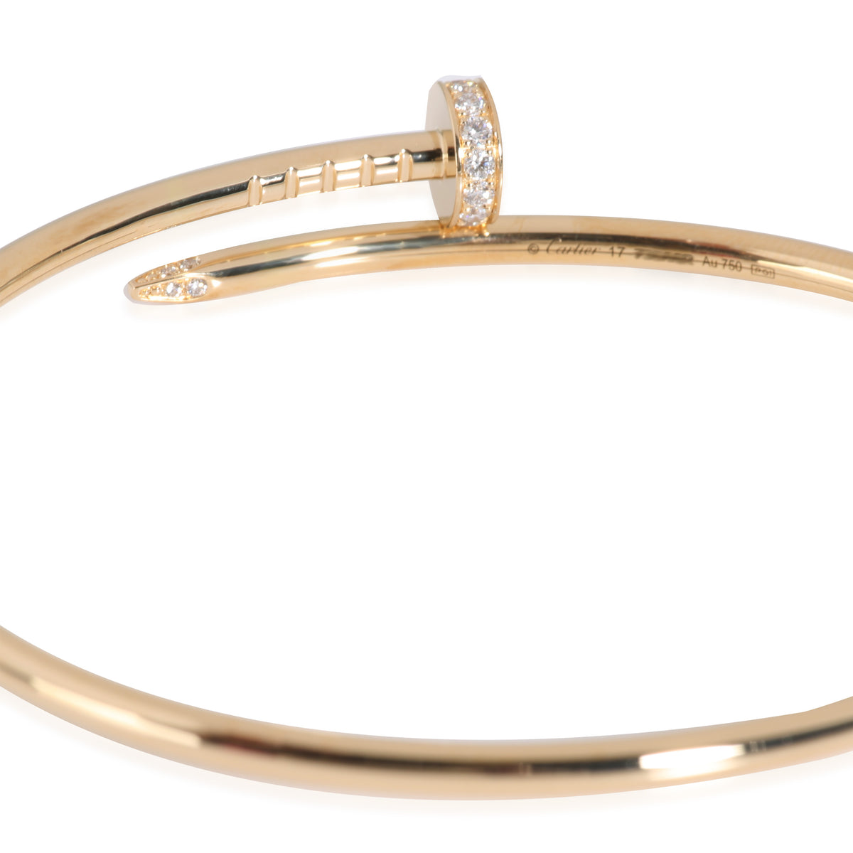 Juste Un Clou Bracelet, Small Model, Diamonds (Yellow Gold)