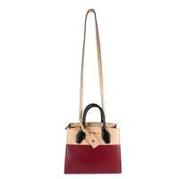 Beige Bordeaux Calfskin City Steamer PM