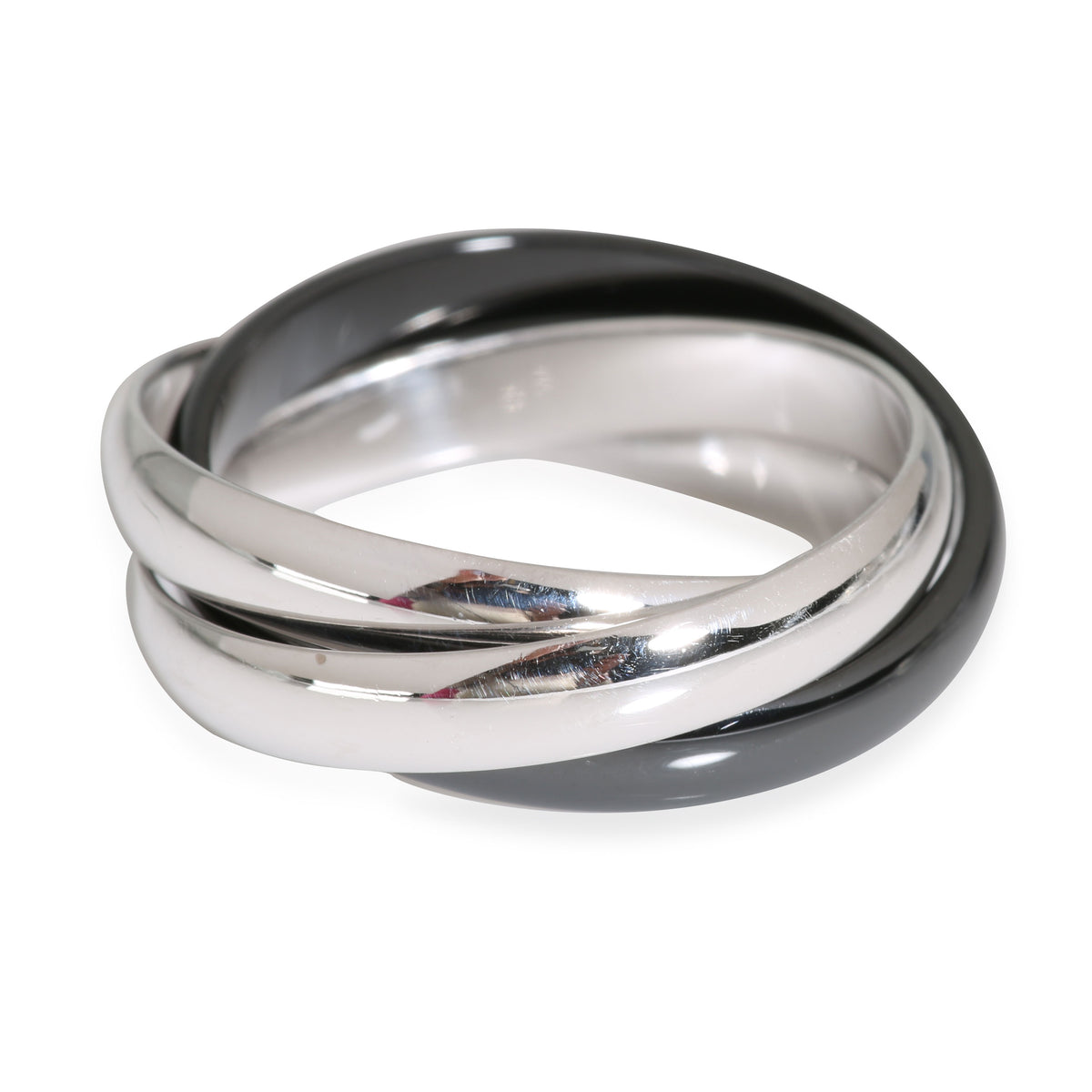 Trinity Ring (White Gold & Ceramic)