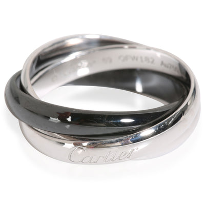 Trinity Ring (White Gold & Ceramic)