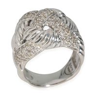 Woven Cable Ring in  Sterling Silver 1.21 CTW