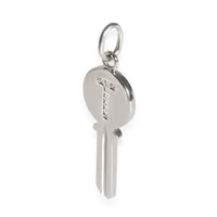 Mini Diamond Key Charm in 18k White Gold 0.04 CTW