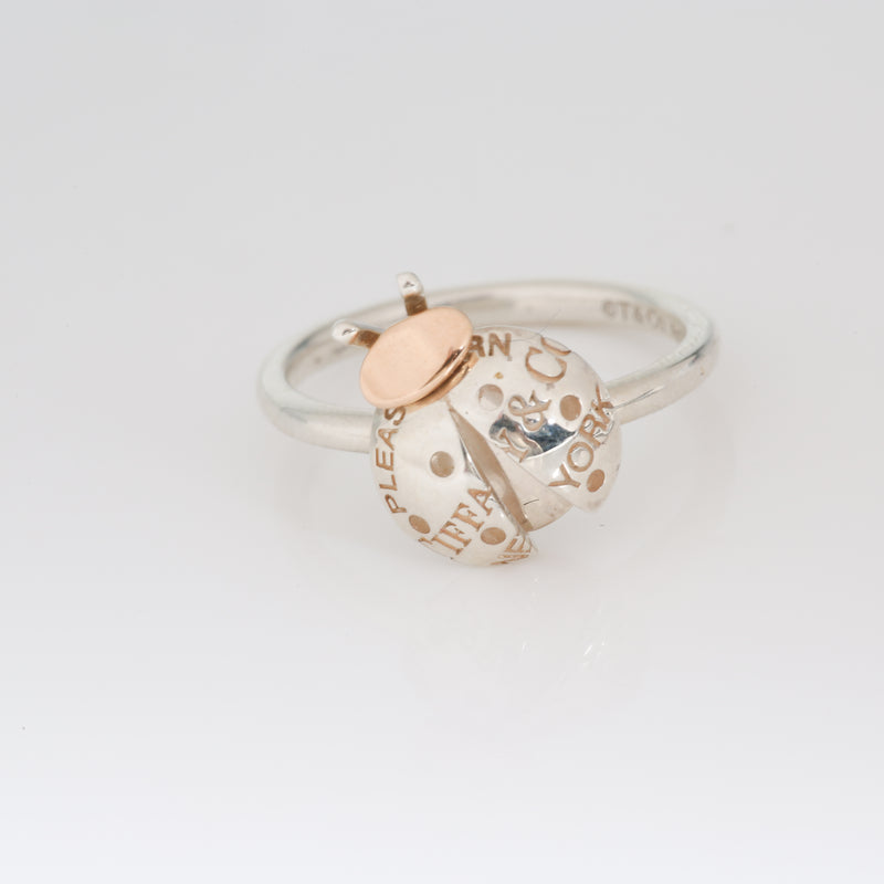 Return To Tiffany Ring in 18k Pink Gold/Sterling Silver