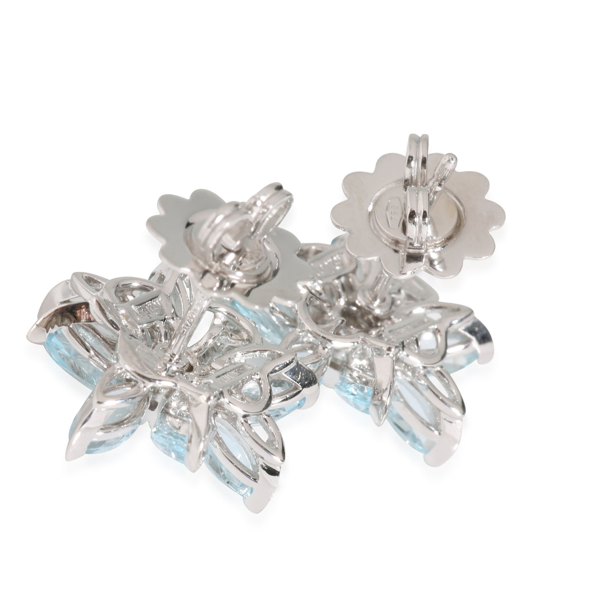 Topaz Earring in 18k White Gold 0.09 CTW