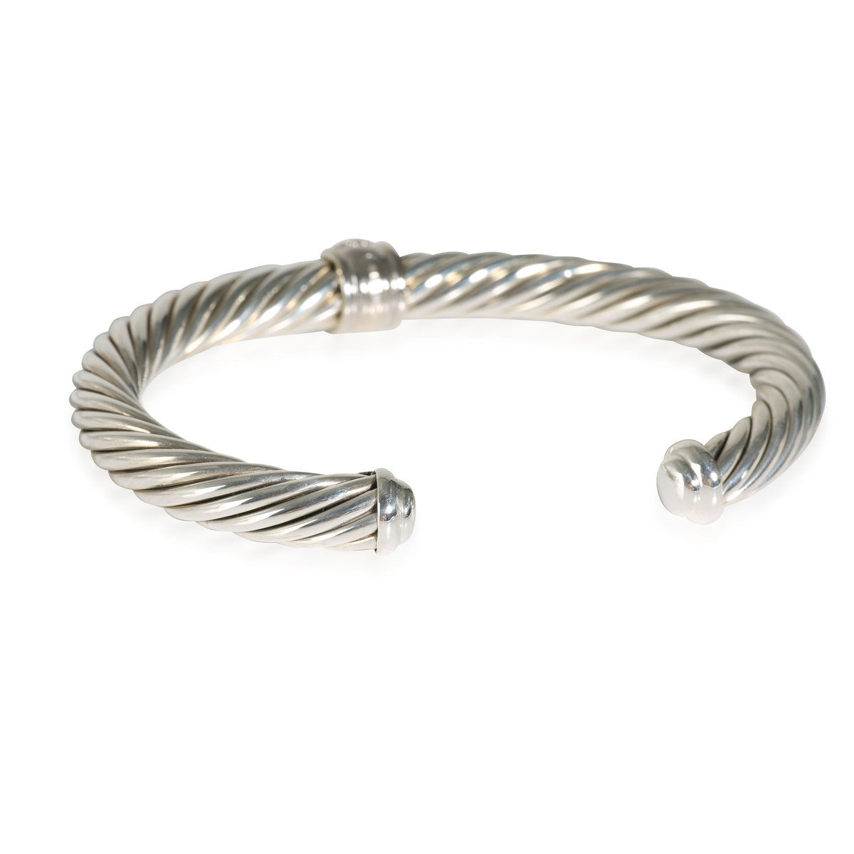 Cable Classic Bracelet in 18k Yellow Gold/Sterling Silver 0.21 CTW