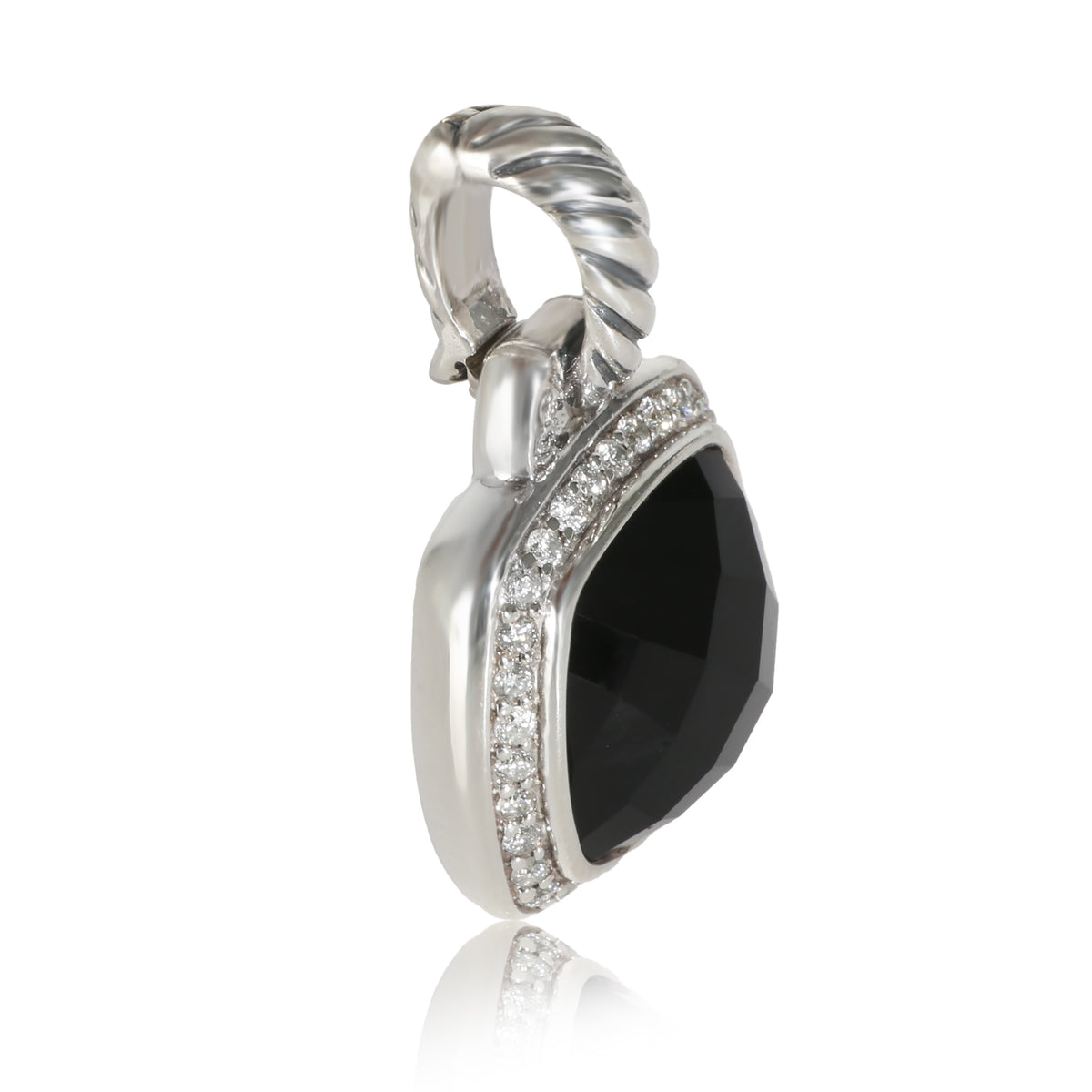 Albion Onyx Pendant in  Sterling Silver 0.22 CTW