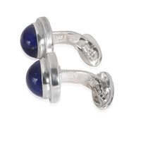 Vintage Lapis Lazuli Cufflinks in  Sterling Silver