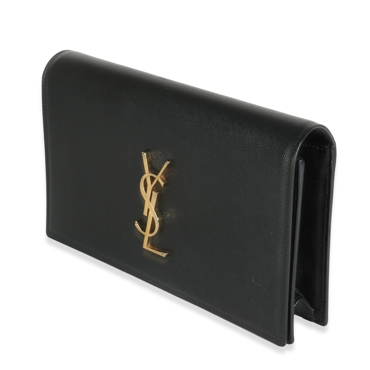 Black Grain De Poudre Kate Clutch