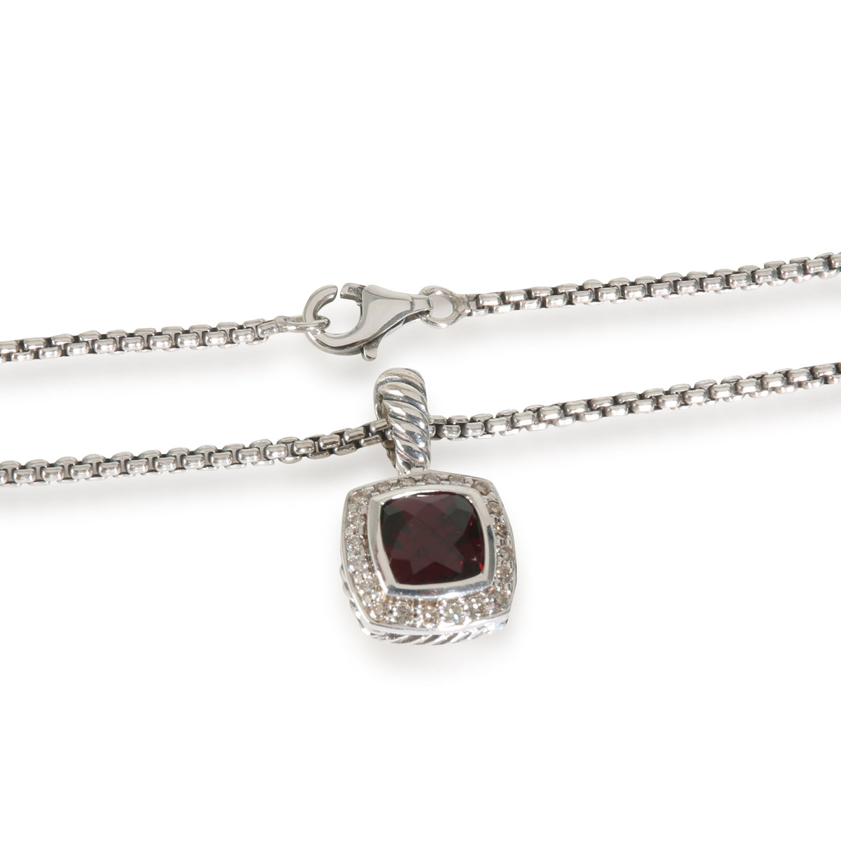 Albion Garnet Pendant in  Sterling Silver 0.17 CTW