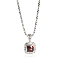 Albion Garnet Pendant in  Sterling Silver 0.17 CTW