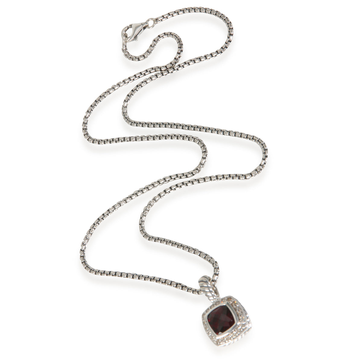 Albion Garnet Pendant in  Sterling Silver 0.17 CTW