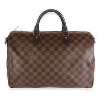 Damier Ebene Canvas Speedy Bandouliere 35