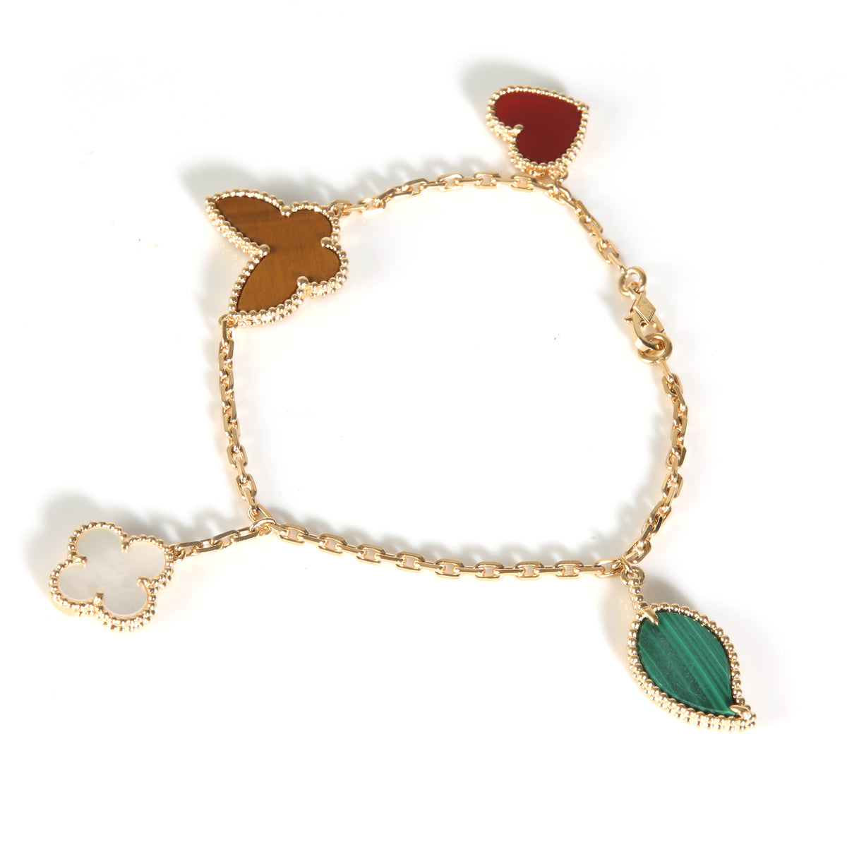 Lucky Alhambra Bracelet in 18k Yellow Gold