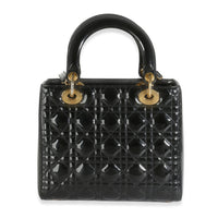 Black Patent Cannage Medium Lady Dior