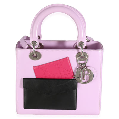 Pink Lambskin Pockets Medium Lady Dior