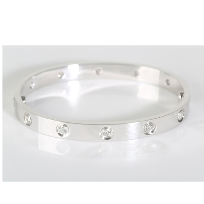 Love Bracelet, Diamonds (White Gold)