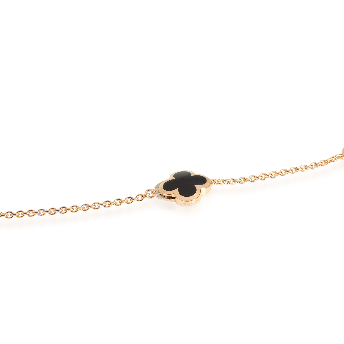 Pure Alhambra Necklace With Onyx