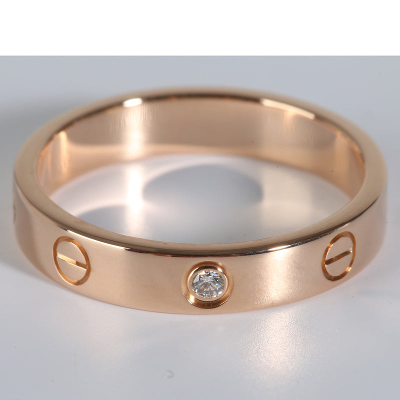 Love Wedding Band, Diamond (Rose Gold)