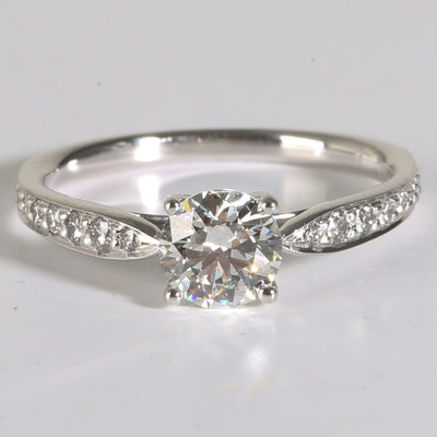 Harmony Engagement Ring in  Platinum H VVS2 0.79 CTW