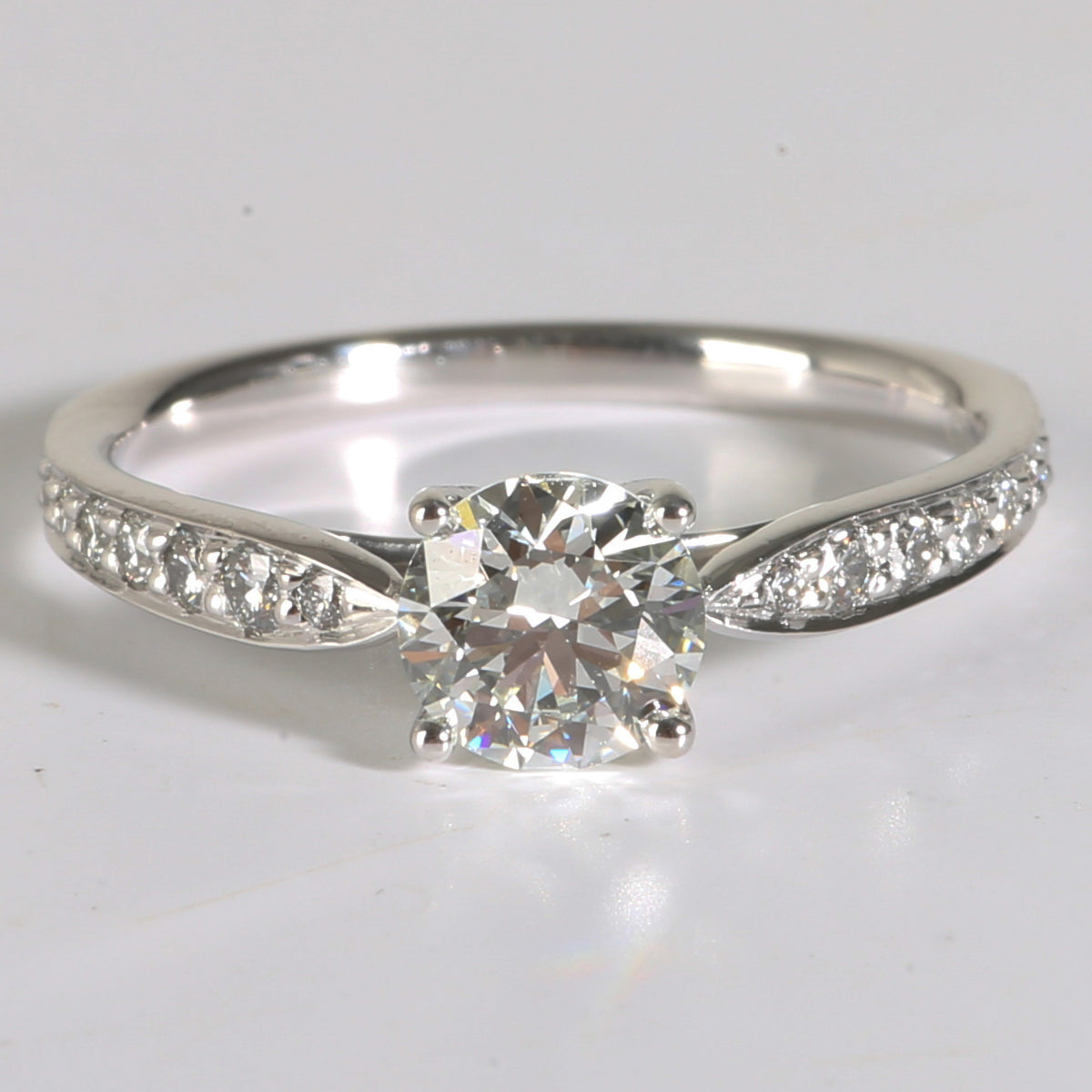 Harmony Engagement Ring in  Platinum H VVS2 0.79 CTW