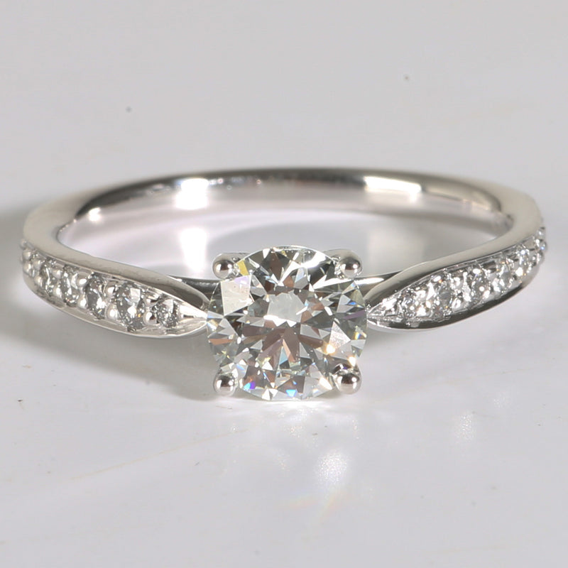 Harmony Engagement Ring in  Platinum H VVS2 0.79 CTW