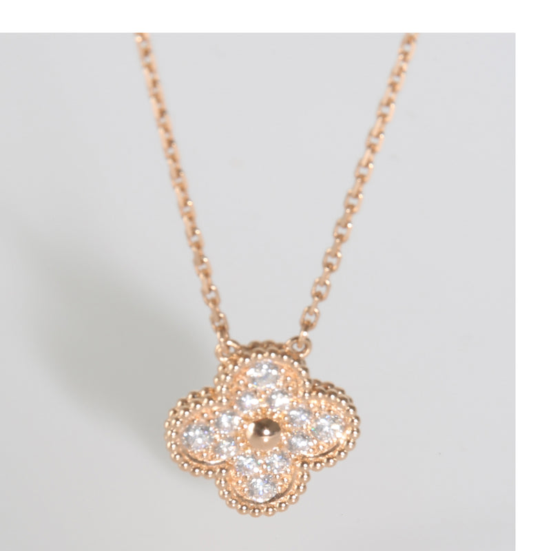 Alhambra Pendant in 18k Rose Gold 0.48 CTW