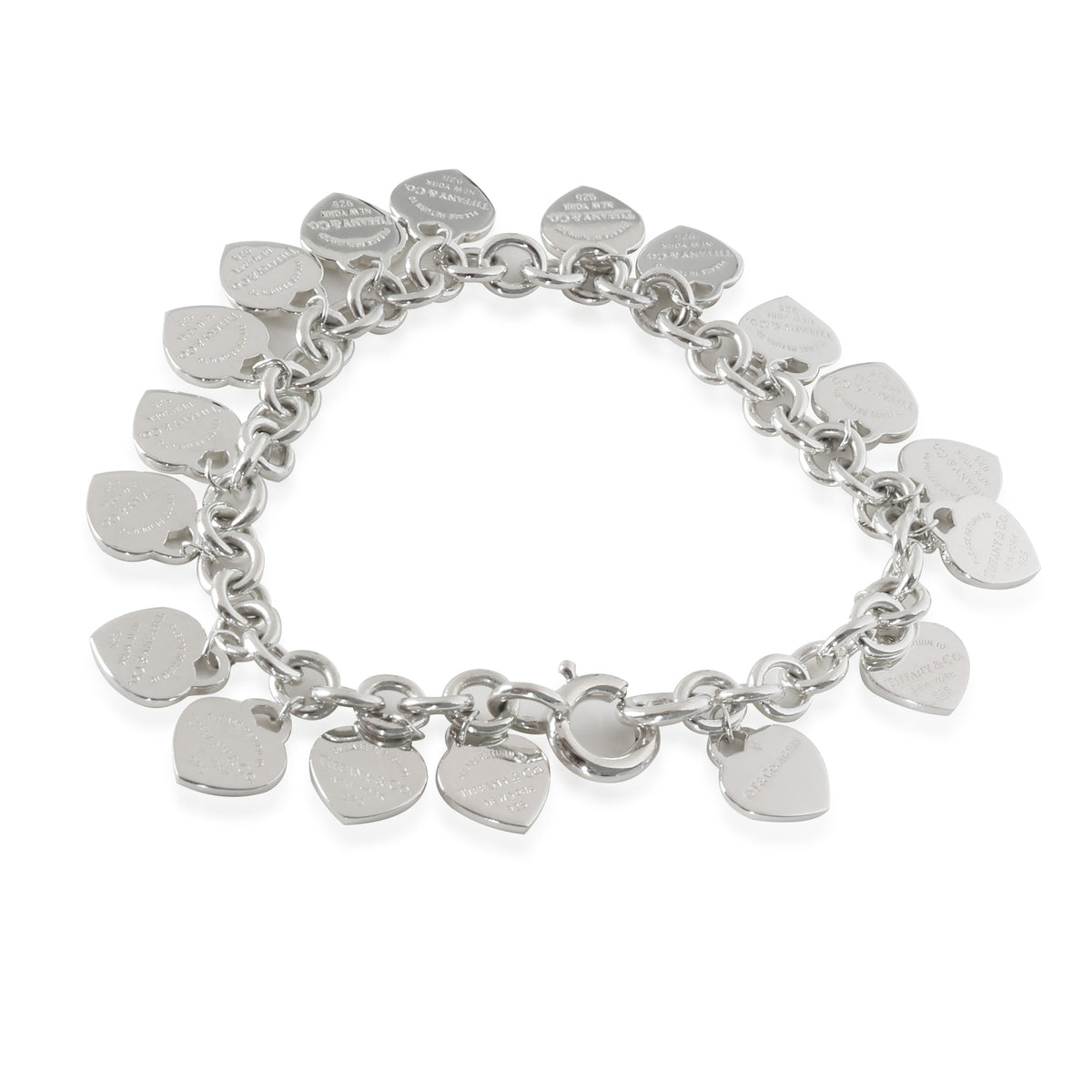 Return To Tiffany Multi Heart Tag Bracelet in Sterling Silver