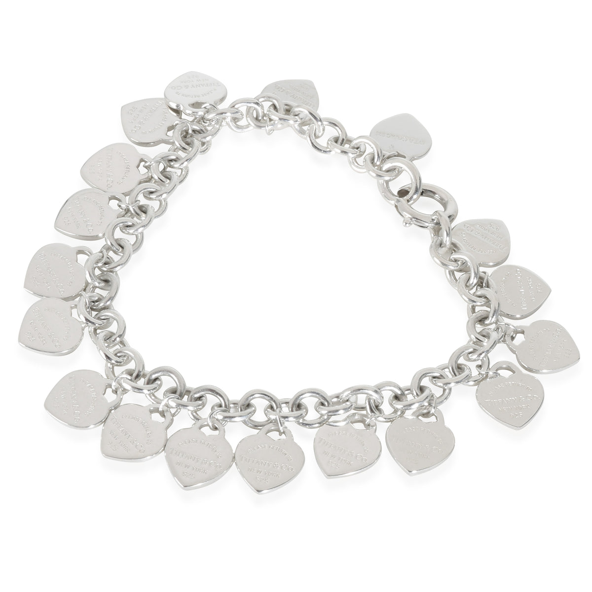 Return To Tiffany Multi Heart Tag Bracelet in Sterling Silver